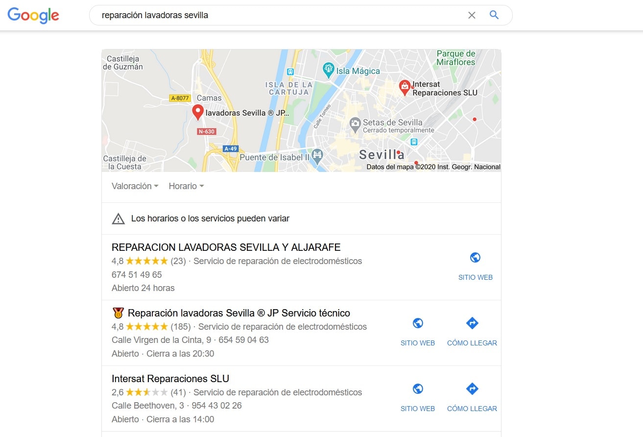 Reparacion lavadoras sevilla